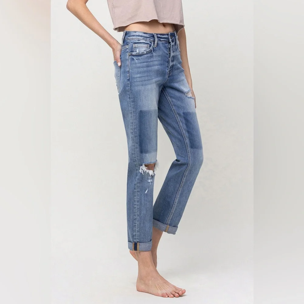 VERVET BY FLYING MONKEY SKEETER BOYFRIEND JEAN ❤️NEW COLLECTION IN STORES❤️ - Picture 3 of 4